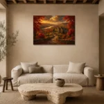 Premium Wall Art Yatay Html Edition – CP-US-HV-H-003 presented in a sophisticated home setting