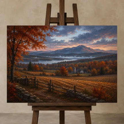 Premium Wall Art Yatay Html Edition – CP-US-HV-H-004 displayed on a studio easel