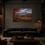 Premium Wall Art Yatay Html Edition – CP-US-HV-H-004 shown in a warm modern interior