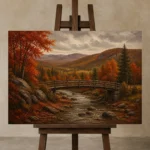 Premium Wall Art Yatay Html Edition – CP-US-HV-H-005 displayed on a studio easel