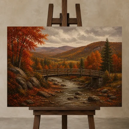 Premium Wall Art Yatay Html Edition – CP-US-HV-H-005 displayed on a studio easel
