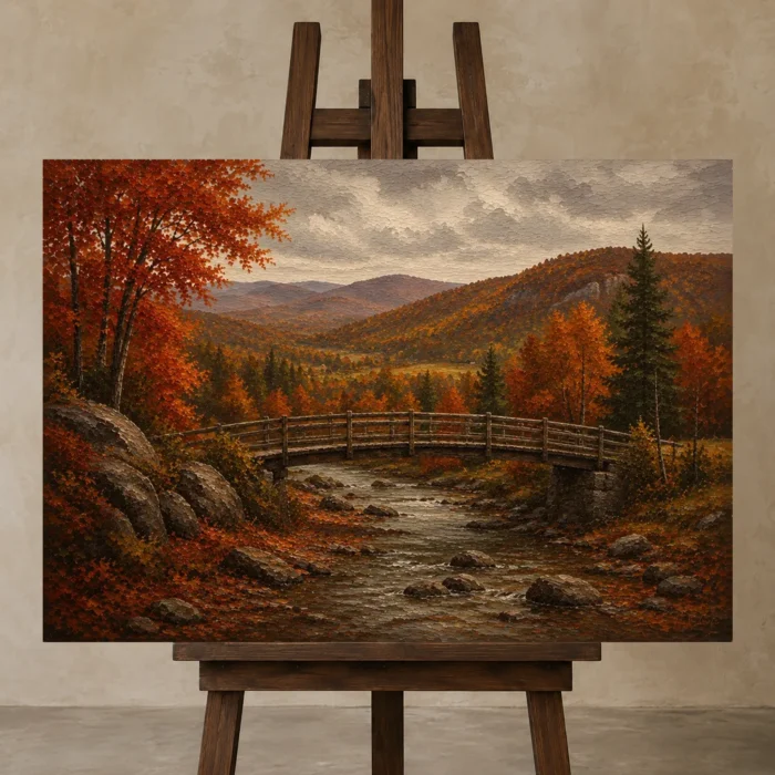 Premium Wall Art Yatay Html Edition – CP-US-HV-H-005 displayed on a studio easel