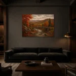 Premium Wall Art Yatay Html Edition – CP-US-HV-H-005 shown in a warm modern interior