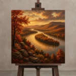 Premium Wall Art Kare Html Edition – CP-US-HV-S-001 displayed on a studio easel