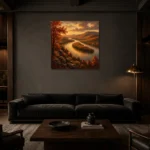 Premium Wall Art Kare Html Edition – CP-US-HV-S-001 shown in a warm modern interior