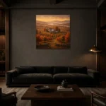 Premium Wall Art Kare Html Edition – CP-US-HV-S-002 shown in a warm modern interior