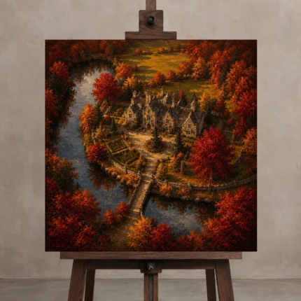 Premium Wall Art Kare Html Edition – CP-US-HV-S-003 displayed on a studio easel