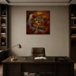 Premium Wall Art Kare Html Edition – CP-US-HV-S-003 displayed in a contemporary gallery-inspired room