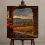 Premium Wall Art Kare Html Edition – CP-US-HV-S-004 displayed on a studio easel