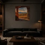 Premium Wall Art Kare Html Edition – CP-US-HV-S-004 shown in a warm modern interior