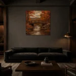 Premium Wall Art Kare Html Edition – CP-US-HV-S-005 shown in a warm modern interior