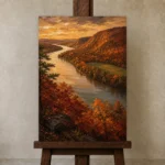 Premium Wall Art Dikey Html Edition – CP-US-HV-V-001 displayed on a studio easel