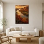 Premium Wall Art Dikey Html Edition – CP-US-HV-V-001 styled in a refined neutral interior