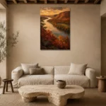 Premium Wall Art Dikey Html Edition – CP-US-HV-V-001 presented in a sophisticated home setting