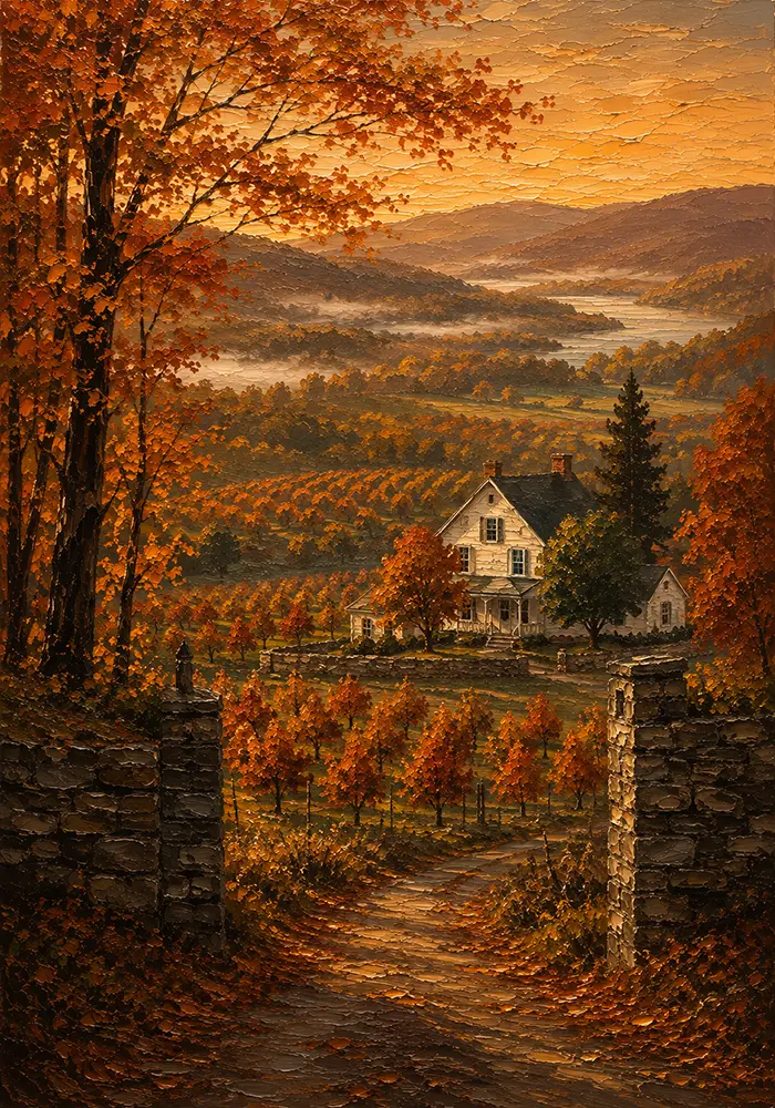 Hudson Threshold Hudson Valley Wall Art Hudson Autumn Art Print