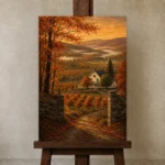 Premium Wall Art Dikey Html Edition – CP-US-HV-V-002 displayed on a studio easel