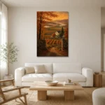 Premium Wall Art Dikey Html Edition – CP-US-HV-V-002 styled in a refined neutral interior