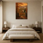 Premium Wall Art Dikey Html Edition – CP-US-HV-V-002 showcased in an elegant minimalist interior