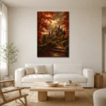 Premium Wall Art Dikey Html Edition – CP-US-HV-V-003 styled in a refined neutral interior