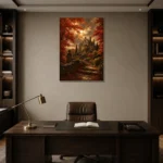 Premium Wall Art Dikey Html Edition – CP-US-HV-V-003 displayed in a contemporary gallery-inspired room