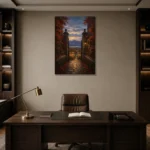 Premium Wall Art Dikey Html Edition – CP-US-HV-V-004 displayed in a contemporary gallery-inspired room