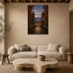 Premium Wall Art Dikey Html Edition – CP-US-HV-V-004 presented in a sophisticated home setting