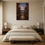 Premium Wall Art Dikey Html Edition – CP-US-HV-V-004 showcased in an elegant minimalist interior