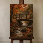 Premium Wall Art Dikey Html Edition – CP-US-HV-V-005 displayed on a studio easel
