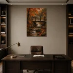 Premium Wall Art Dikey Html Edition – CP-US-HV-V-005 displayed in a contemporary gallery-inspired room