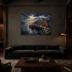 Premium Wall Art Yatay Html Edition – CP-US-NEC-H-003 shown in a warm modern interior