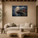 Premium Wall Art Yatay Html Edition – CP-US-NEC-H-003 presented in a sophisticated home setting