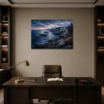 Premium Wall Art Yatay Html Edition – CP-US-NEC-H-004 displayed in a contemporary gallery-inspired room