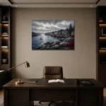 Premium Wall Art Yatay Html Edition – CP-US-NEC-H-005 displayed in a contemporary gallery-inspired room