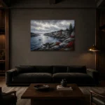 Premium Wall Art Yatay Html Edition – CP-US-NEC-H-005 shown in a warm modern interior