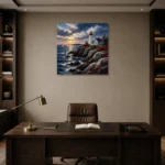 Premium Wall Art Kare Html Edition – CP-US-NEC-S-001 displayed in a contemporary gallery-inspired room