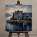 Premium Wall Art Kare Html Edition – CP-US-NEC-S-002 displayed on a studio easel