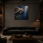 Premium Wall Art Kare Html Edition – CP-US-NEC-S-003 shown in a warm modern interior