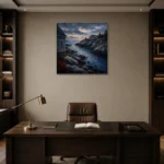 Premium Wall Art Kare Html Edition – CP-US-NEC-S-004 displayed in a contemporary gallery-inspired room