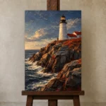 Premium Wall Art Dikey Html Edition – CP-US-NEC-V-001 displayed on a studio easel