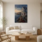 Premium Wall Art Dikey Html Edition – CP-US-NEC-V-002 styled in a refined neutral interior