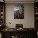 Premium Wall Art Dikey Html Edition – CP-US-NEC-V-002 displayed in a contemporary gallery-inspired room