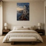 Premium Wall Art Dikey Html Edition – CP-US-NEC-V-002 showcased in an elegant minimalist interior