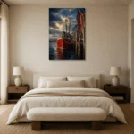 Premium Wall Art Dikey Html Edition – CP-US-NEC-V-003 showcased in an elegant minimalist interior