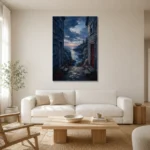 Premium Wall Art Dikey Html Edition – CP-US-NEC-V-004 styled in a refined neutral interior