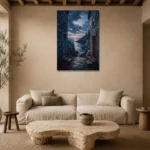 Premium Wall Art Dikey Html Edition – CP-US-NEC-V-004 presented in a sophisticated home setting