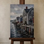 Premium Wall Art Dikey Html Edition – CP-US-NEC-V-005 displayed on a studio easel
