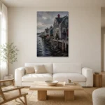 Premium Wall Art Dikey Html Edition – CP-US-NEC-V-005 styled in a refined neutral interior
