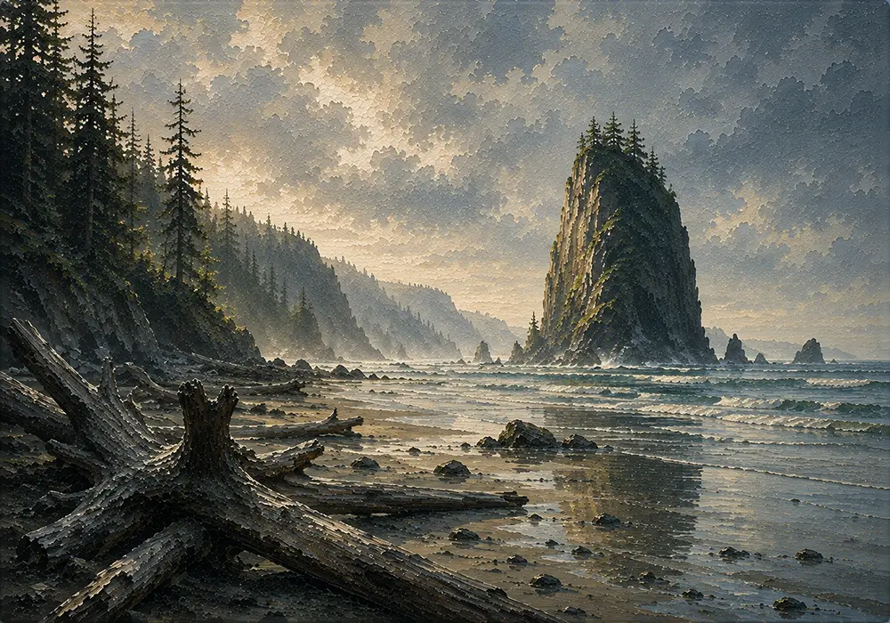 Pacific Horizon Pacific Northwest Wall Art Pacific Frontier Art Print