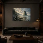 Premium Wall Art Yatay Html Edition – CP-US-PF-H-001 shown in a warm modern interior
