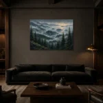 Premium Wall Art Yatay Html Edition – CP-US-PF-H-002 shown in a warm modern interior